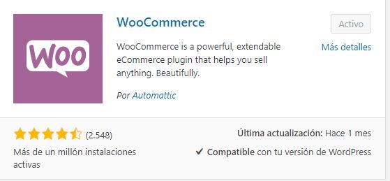 Instalar Woocomerce