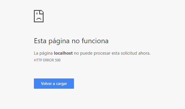 Imagen de error de Prestashop